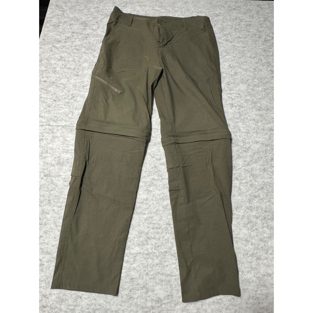 Ascend Womens Size 10 Olive Green Convertible Zip Off Hiking Pants Outdoor